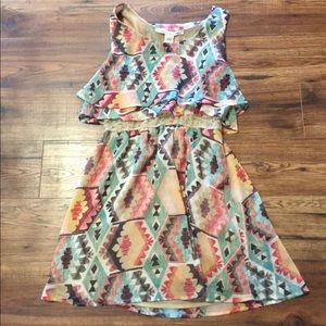 American rag dress with lace detailing.